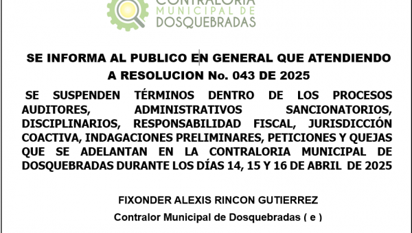 SUSPENSION TERMINOS